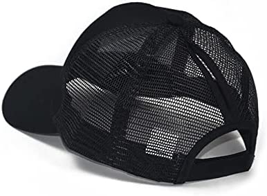 Criss Cross Hat Washed Distressed Baseball Cap Ponytail Hat High Messy Bun Ponycap for Women