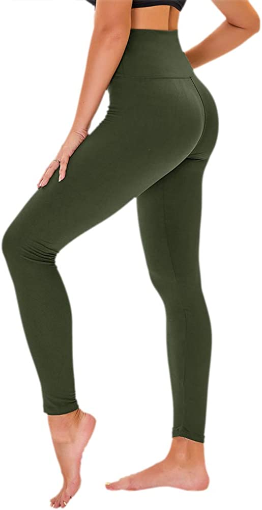 TNNZEET High Waisted Pattern Leggings for Women - Buttery Soft Tummy Control Printed Pants for Workout Yoga