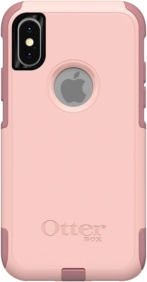 OtterBox COMMUTER SERIES Case for iPhone Xs & iPhone X - Retail Packaging - BALLET WAY (PINK SALT/BLUSH)