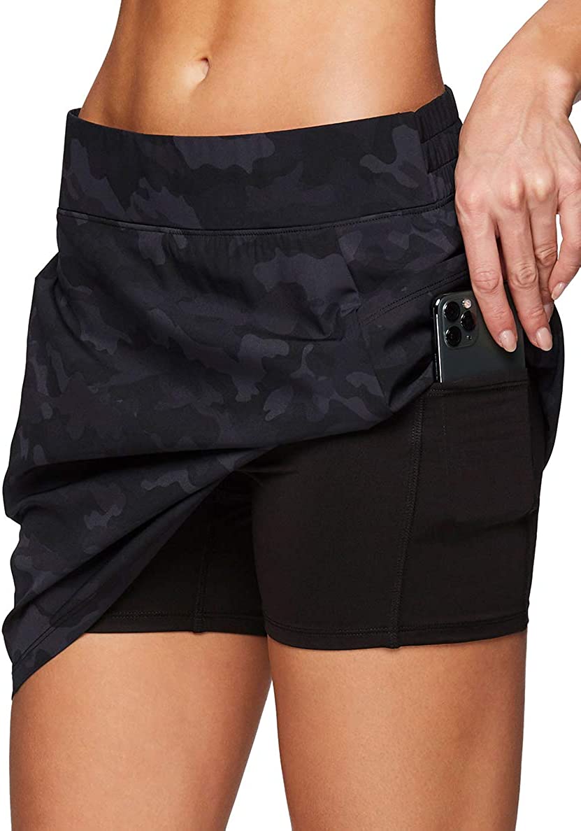 RBX Active Women's Golf/Tennis Everyday Casual Athletic Skort with Bike Shorts