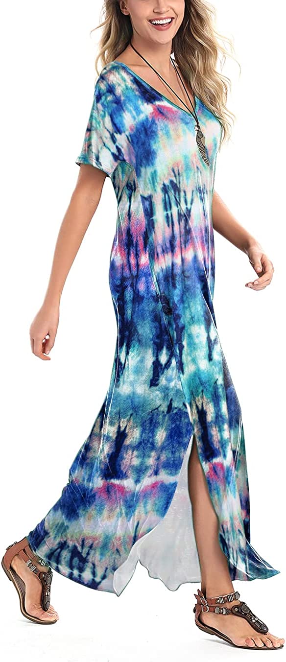 Avanova Women's Tie Side Ruffle Trim Sarong Coverup Beach Ruched Split Thigh Midi Skirt