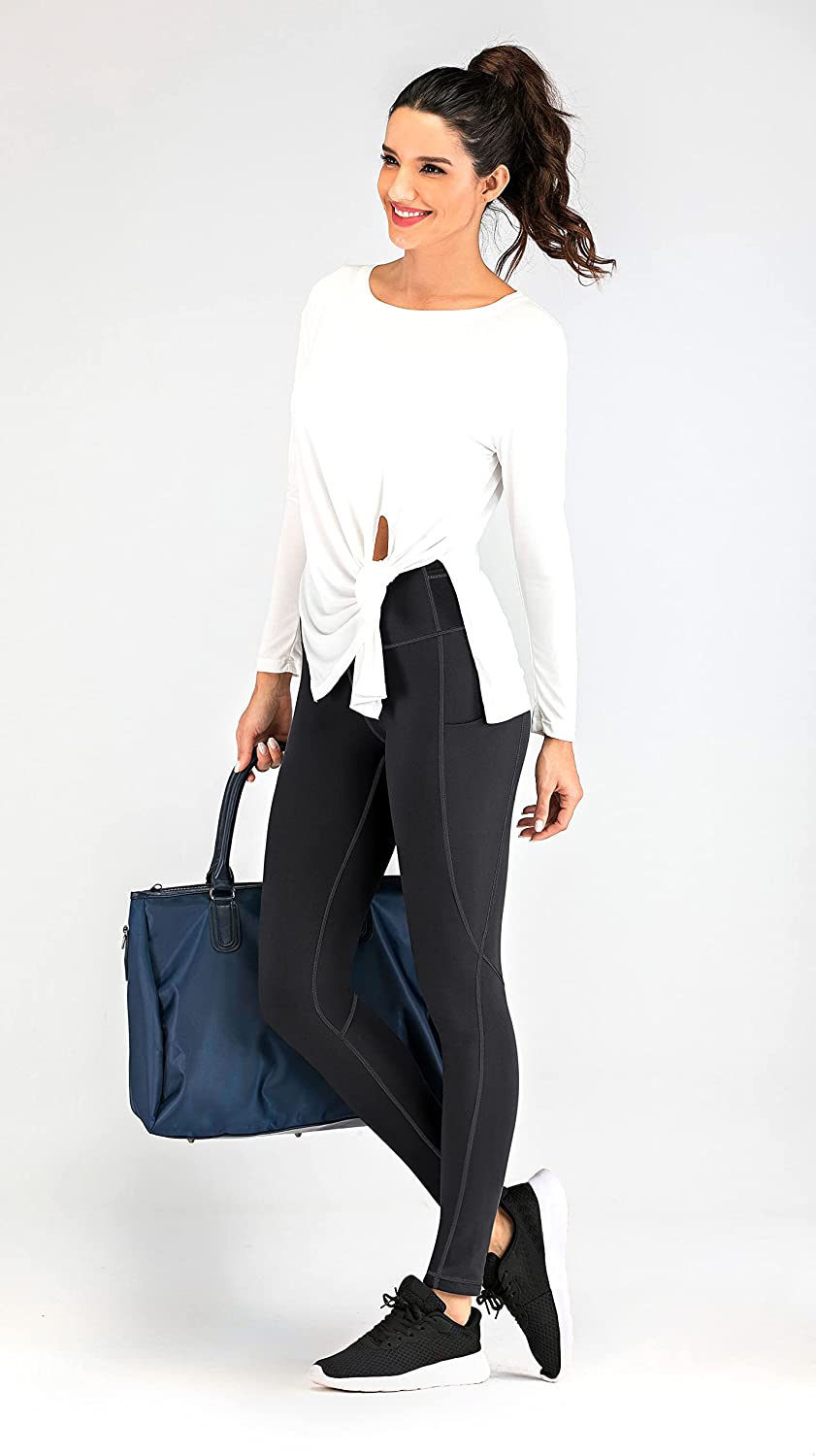 SweatyRocks Women's Elegant High Waist Solid Long Pants Office Trousers