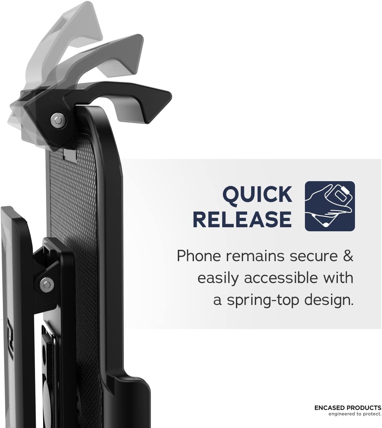 Encased Belt Clip Holster for Otterbox Commuter Lite Case - Samsung Galaxy A50 (Holster Only - Case is not Included)