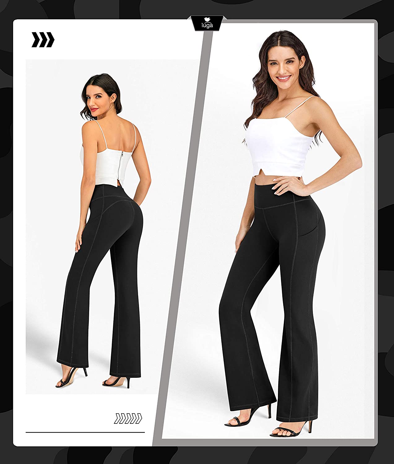 SweatyRocks Women's High Waist Cargo Jeans Flap Pocket Wide Leg Denim Pants