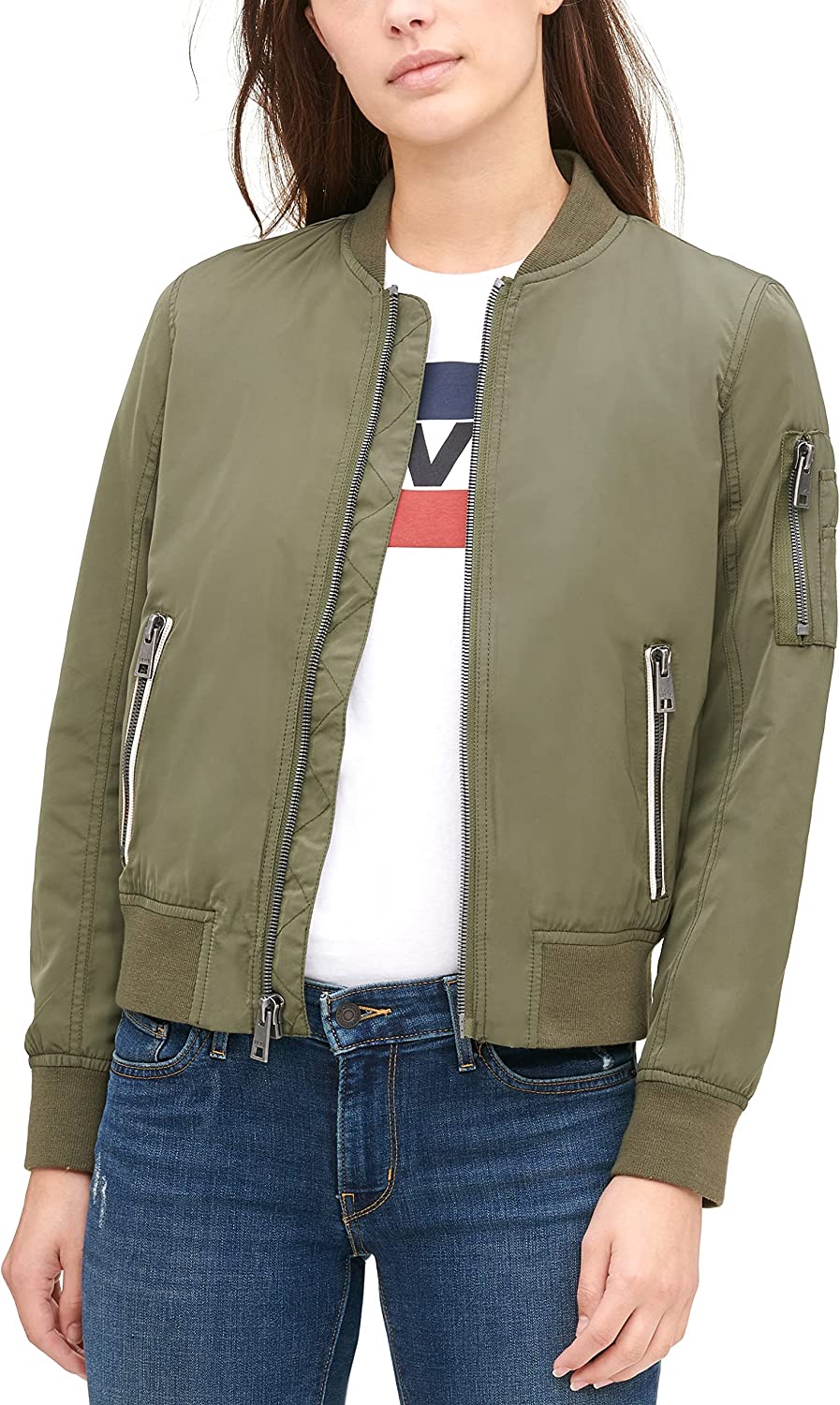 Levi's Women's Melanie Bomber Jacket (Standard & Plus Sizes)