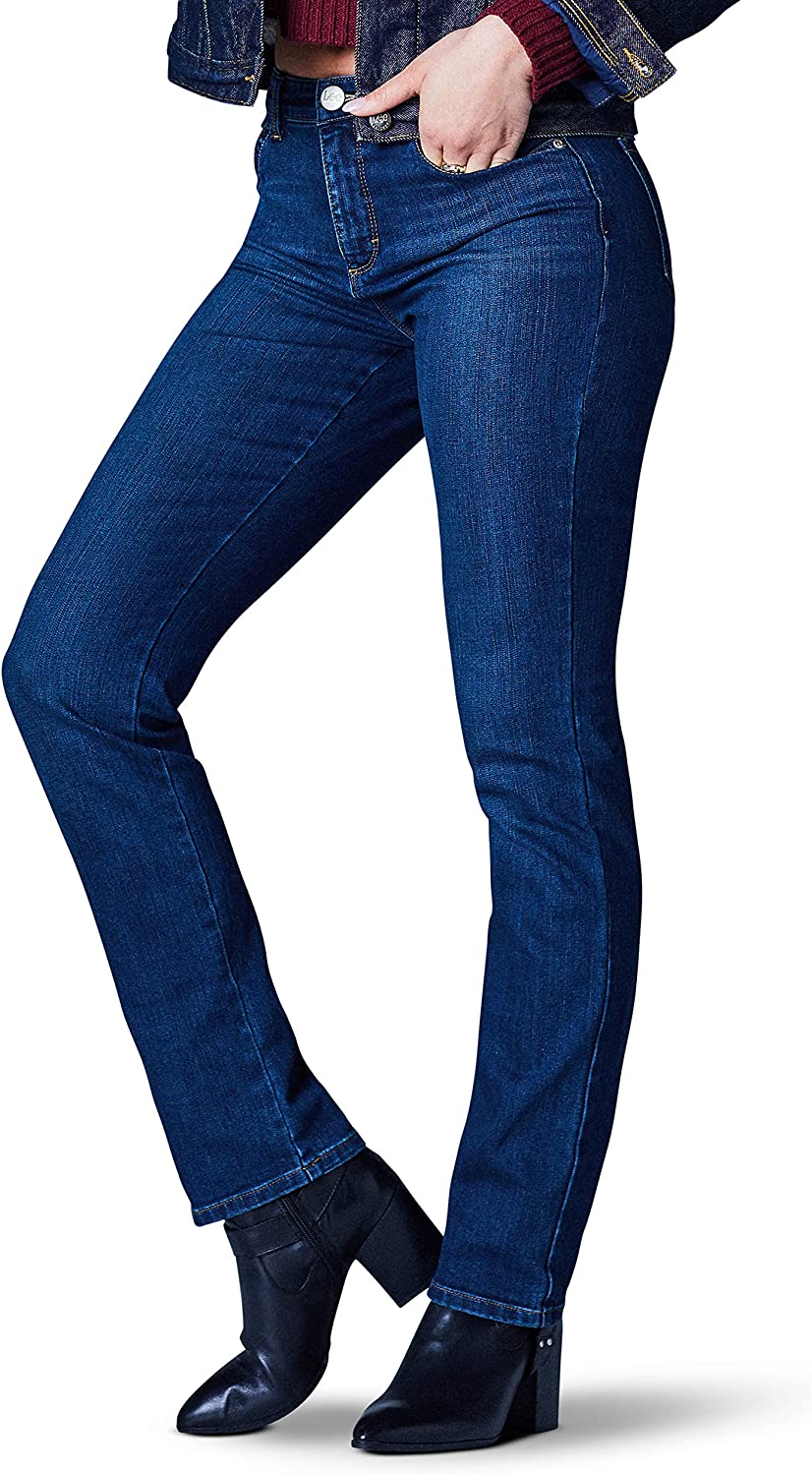 Lee Women's Instantly Slims Classic Relaxed Fit Monroe Straight Leg Jean