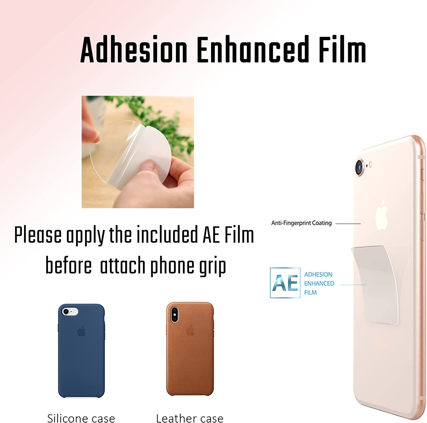 DALSTONE Authentic Natural Gemstone Collapsible Expandable Multi Functional Mobile Phone Grip Stand Holder for Smartphone Tablet Cell Phone Accessory (Rose Quartz Round)
