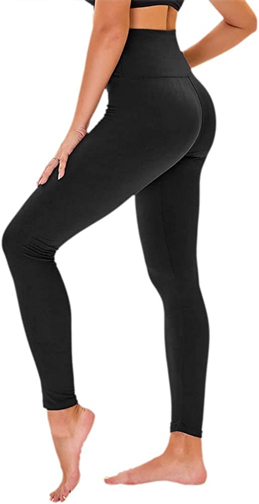 TNNZEET High Waisted Pattern Leggings for Women - Buttery Soft Tummy Control Printed Pants for Workout Yoga
