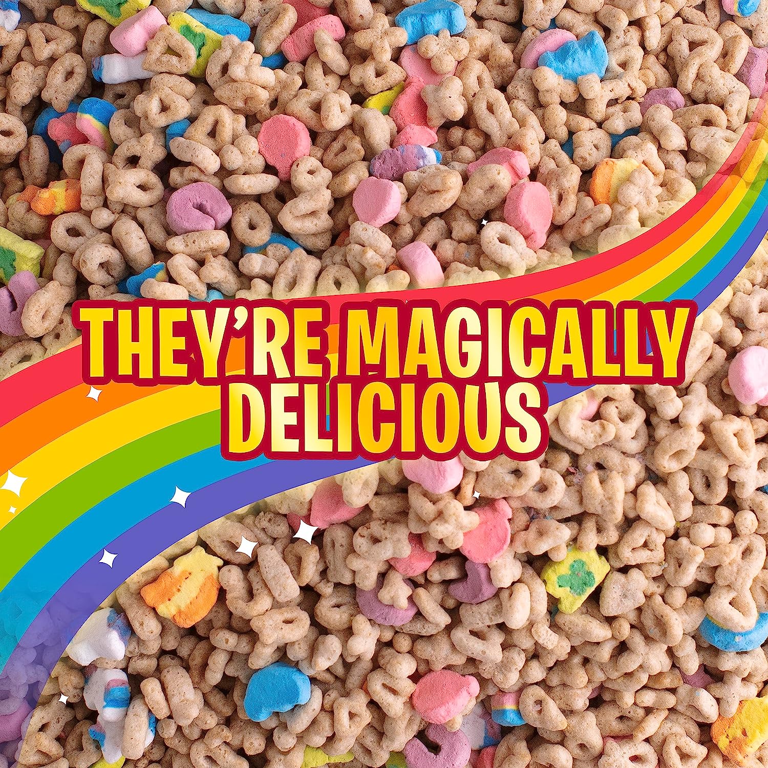 Lucky Charms Gluten Free Cereal with Marshmallows, Kids Breakfast Cereal with Whole Grain Oats, Giant Size, 26.1 OZ