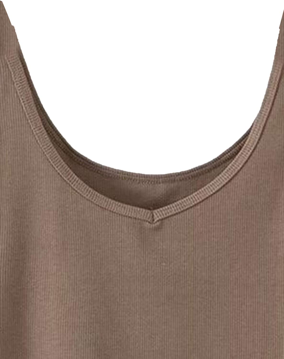 SweatyRocks Women's Sleeveless Casual Ribbed Knit Shirt Basic Crop Tank Top